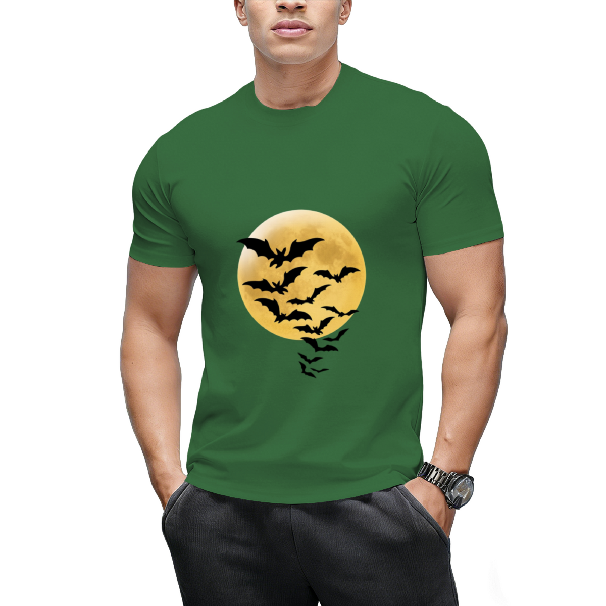 Bats against Full Moon T-Shirt
