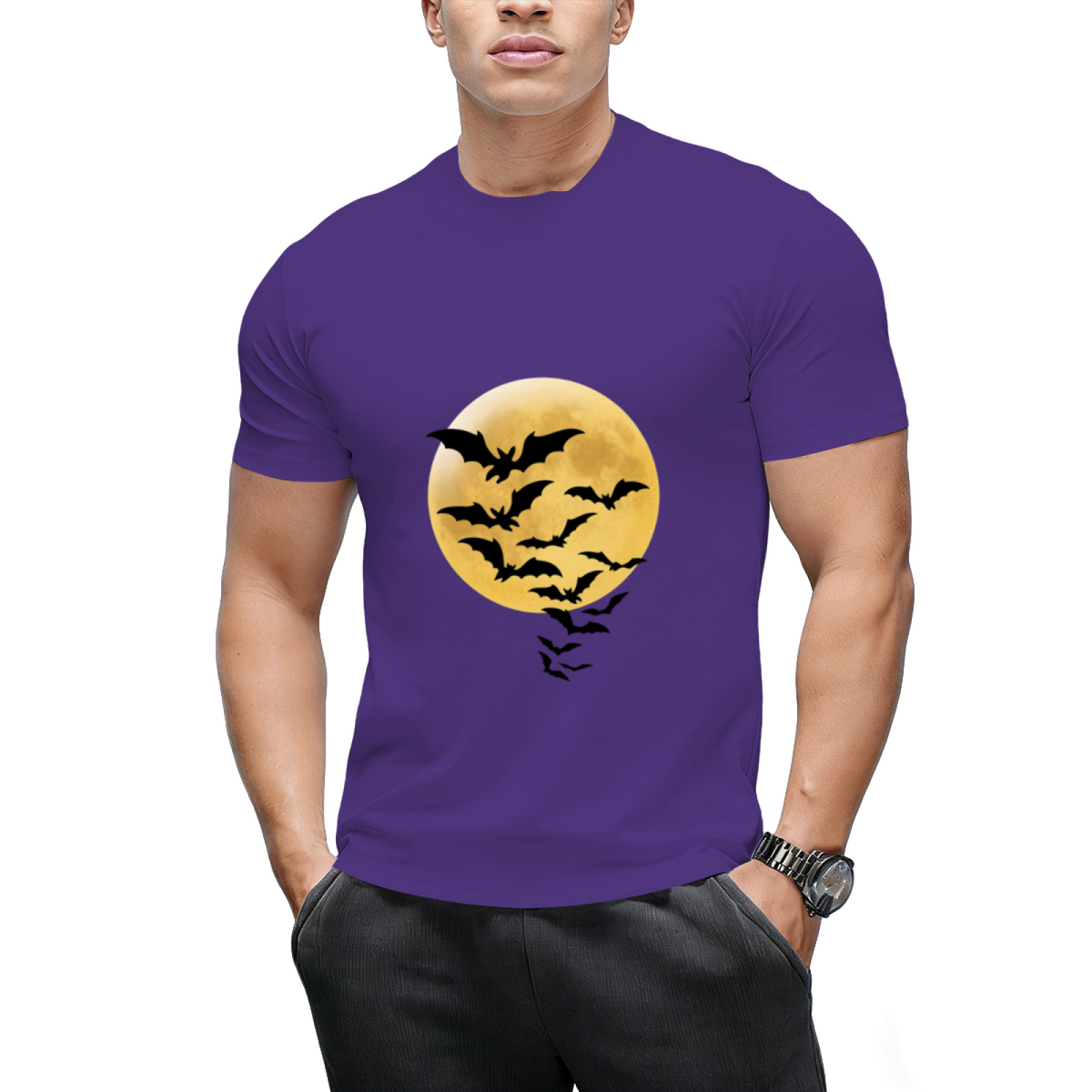 Bats against Full Moon T-Shirt