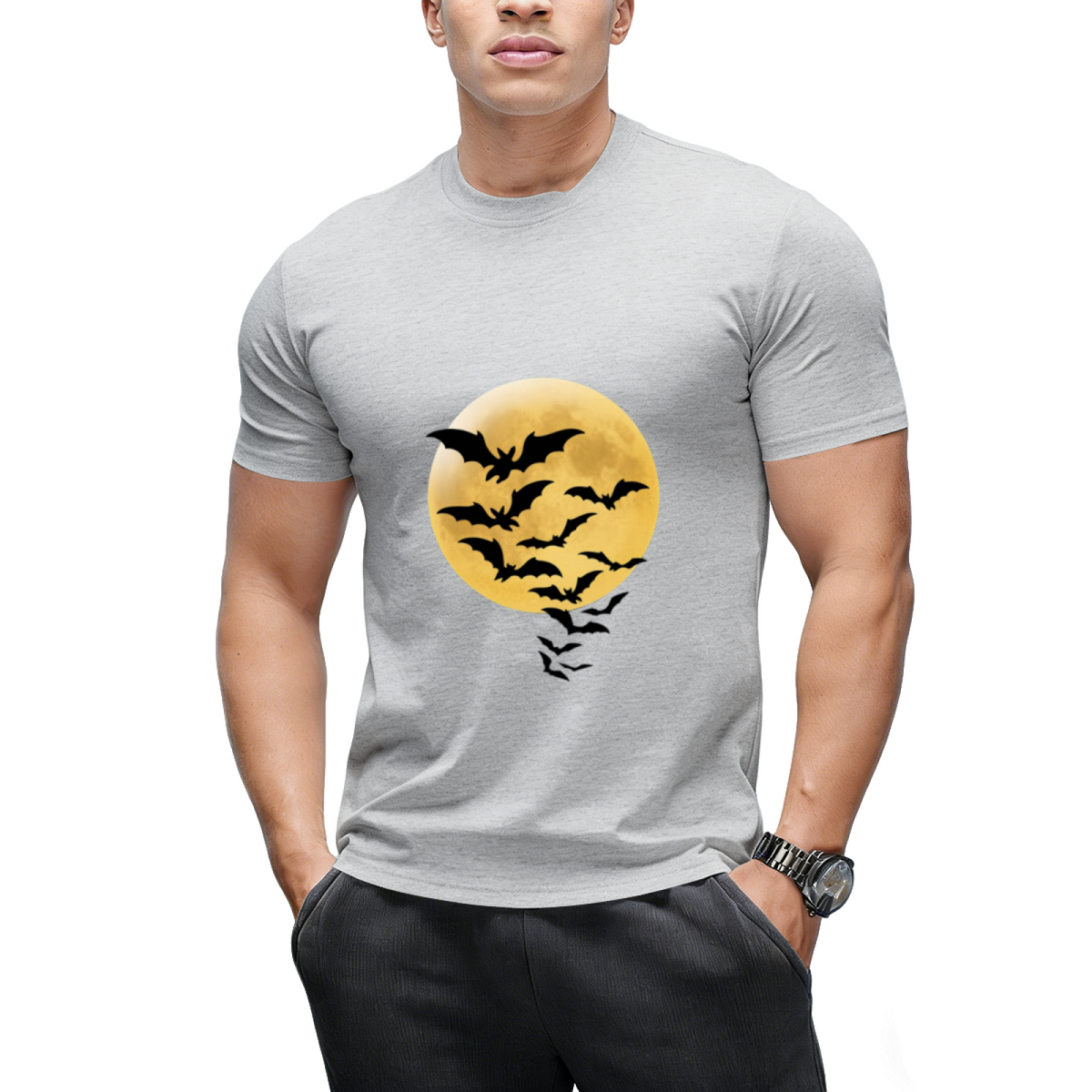 Bats against Full Moon T-Shirt