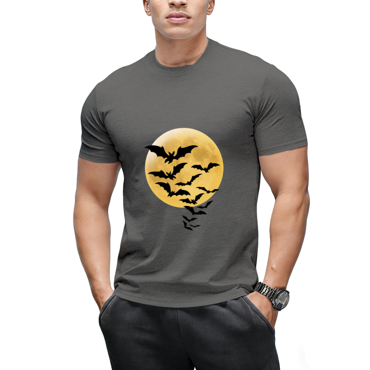 Bats against Full Moon T-Shirt