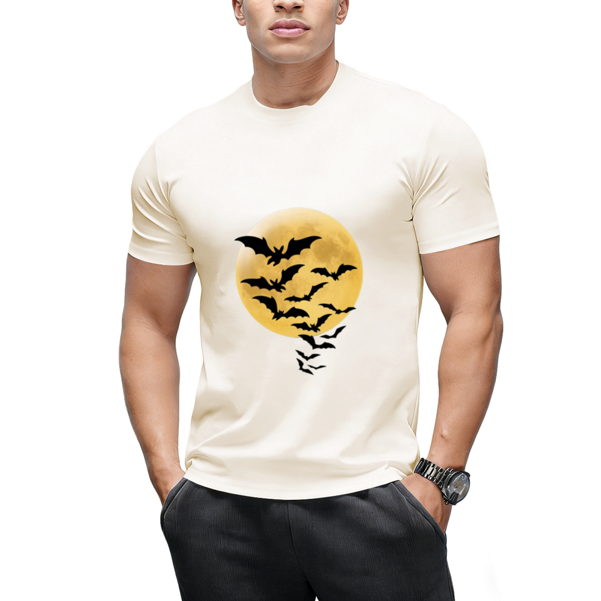 Bats against Full Moon T-Shirt