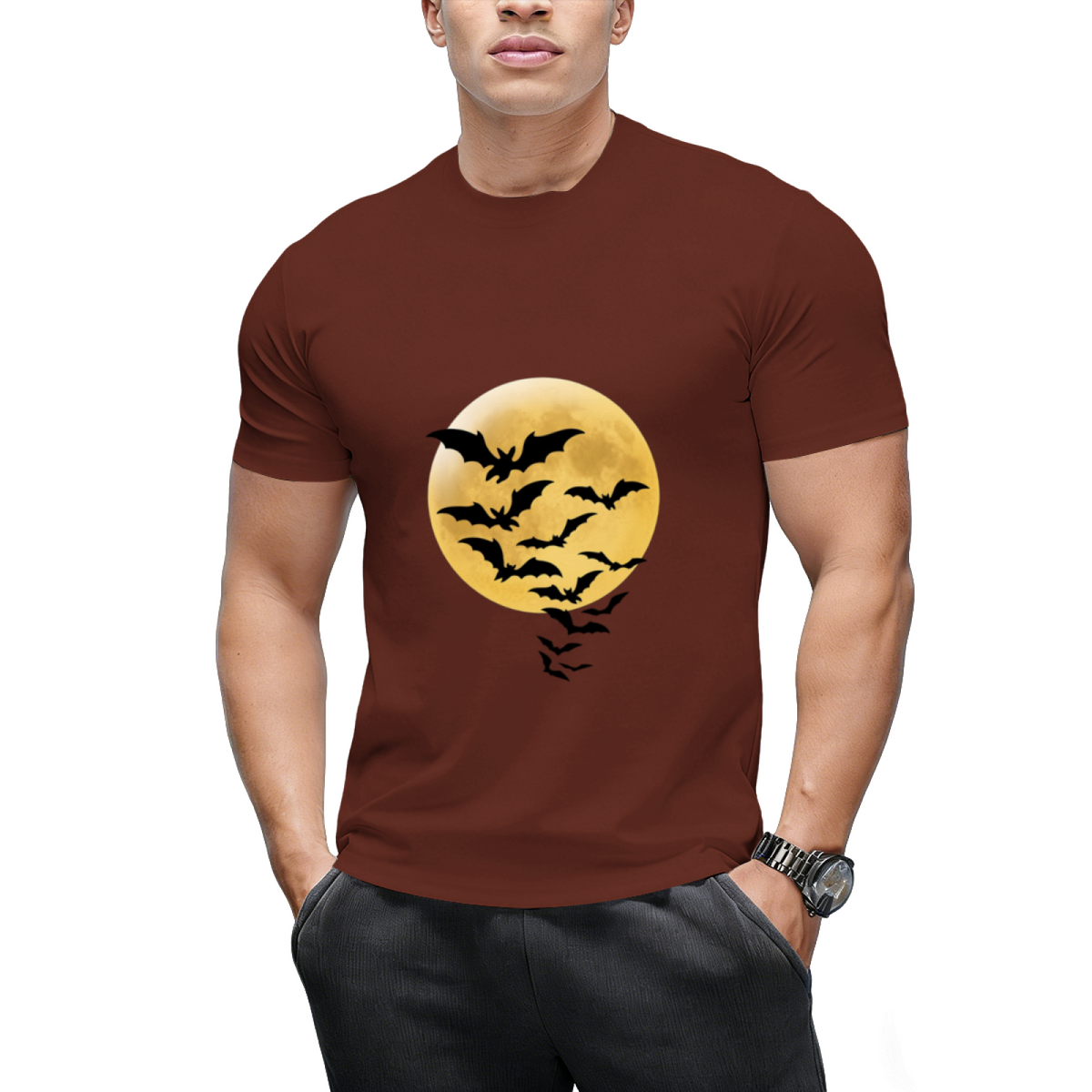 Bats against Full Moon T-Shirt