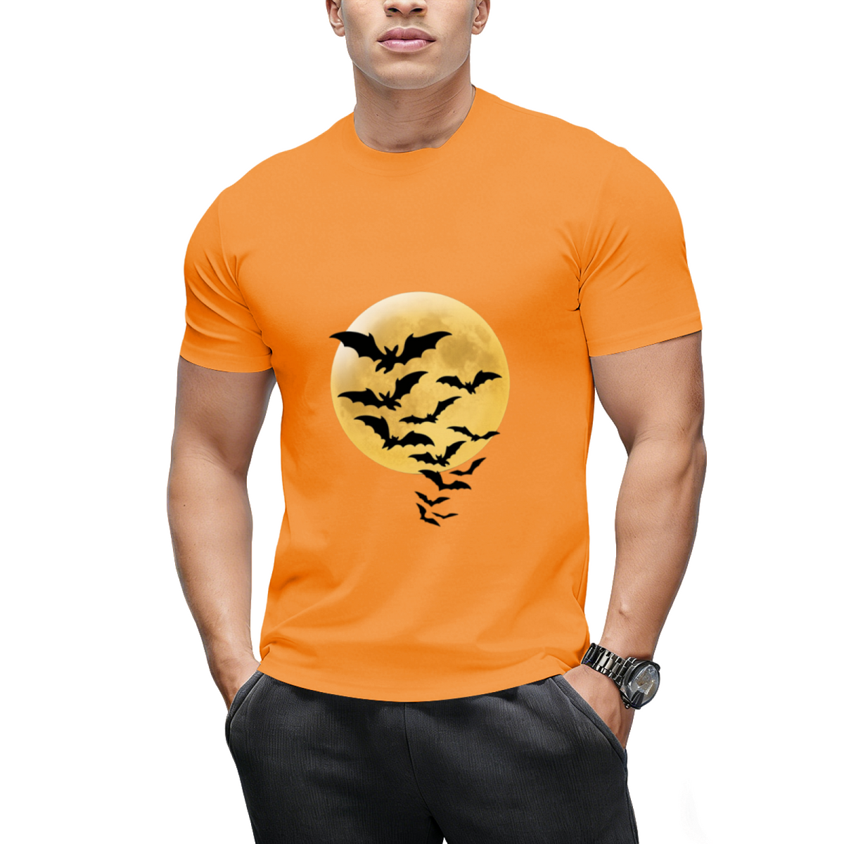 Bats against Full Moon T-Shirt