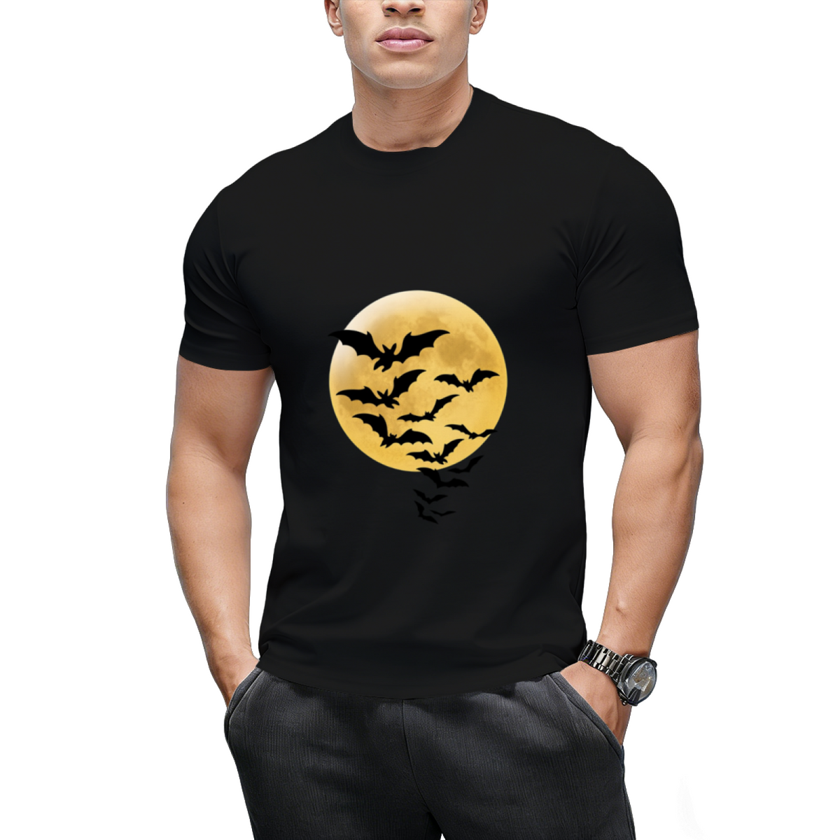 Bats against Full Moon T-Shirt