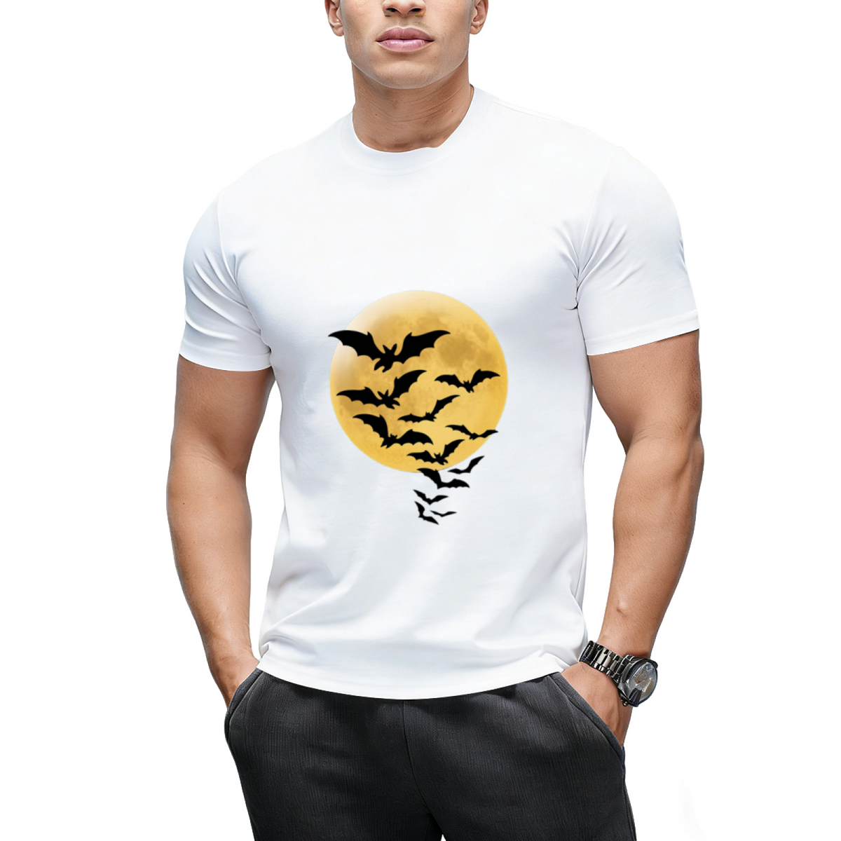 Bats against Full Moon T-Shirt