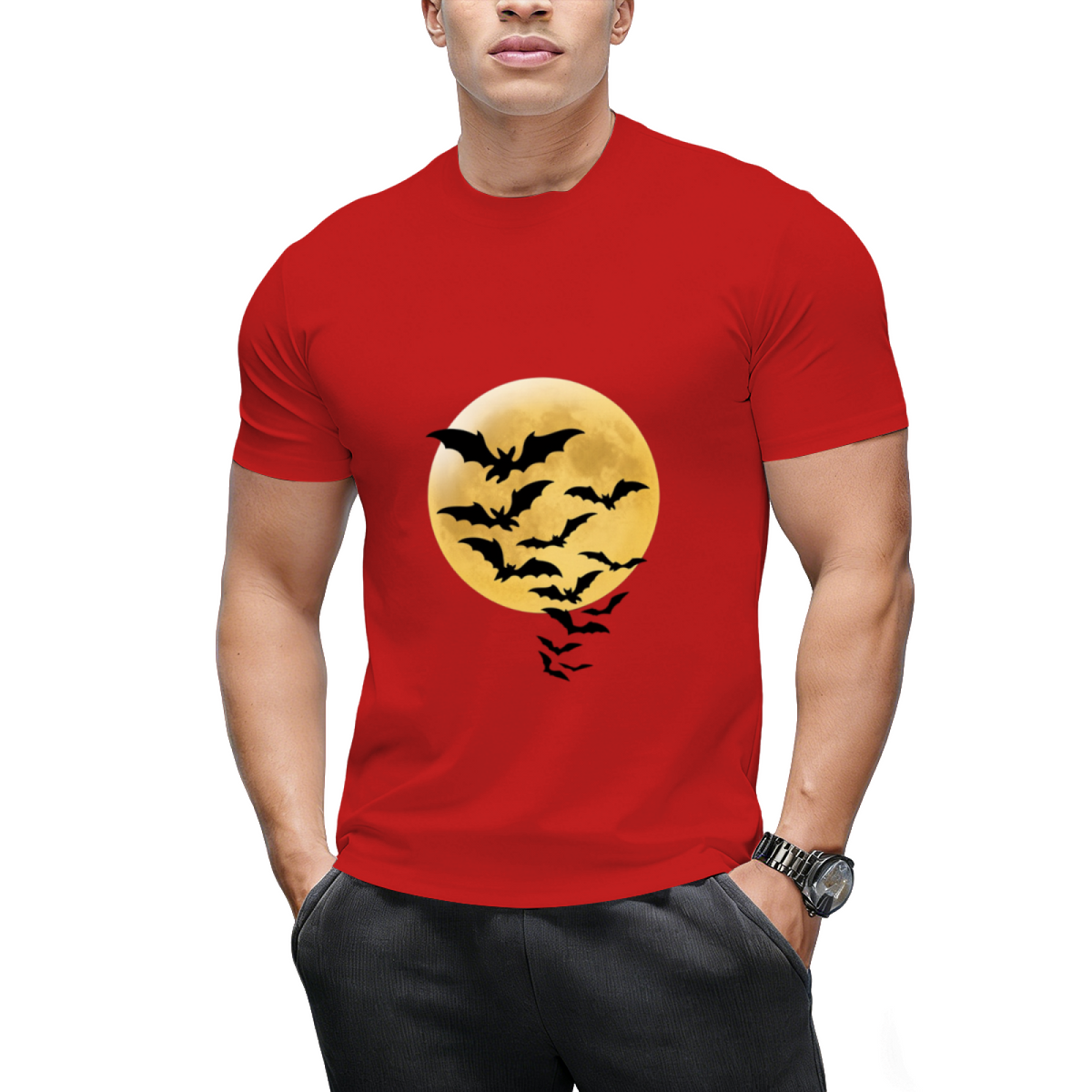 Bats against Full Moon T-Shirt