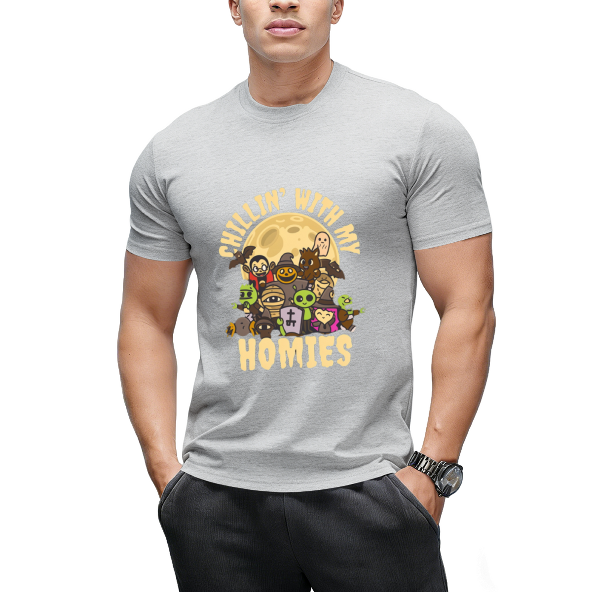 Chilling With My Halloween Homies T-Shirt