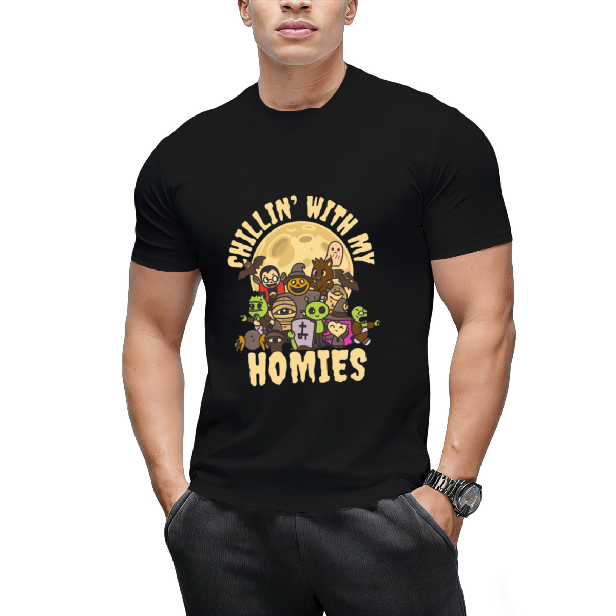 Chilling With My Halloween Homies T-Shirt