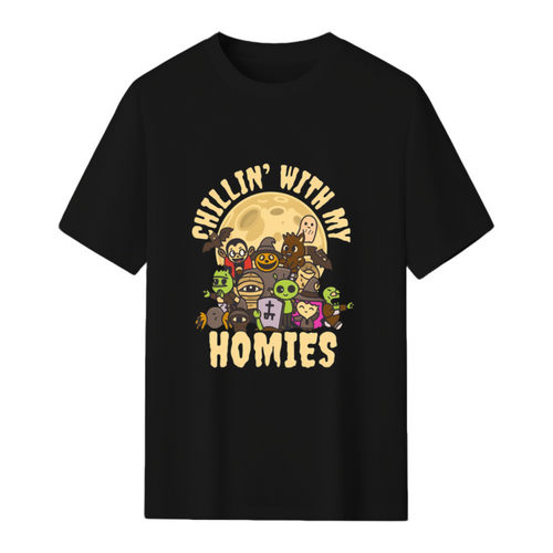 Chilling With My Halloween Homies T-Shirt