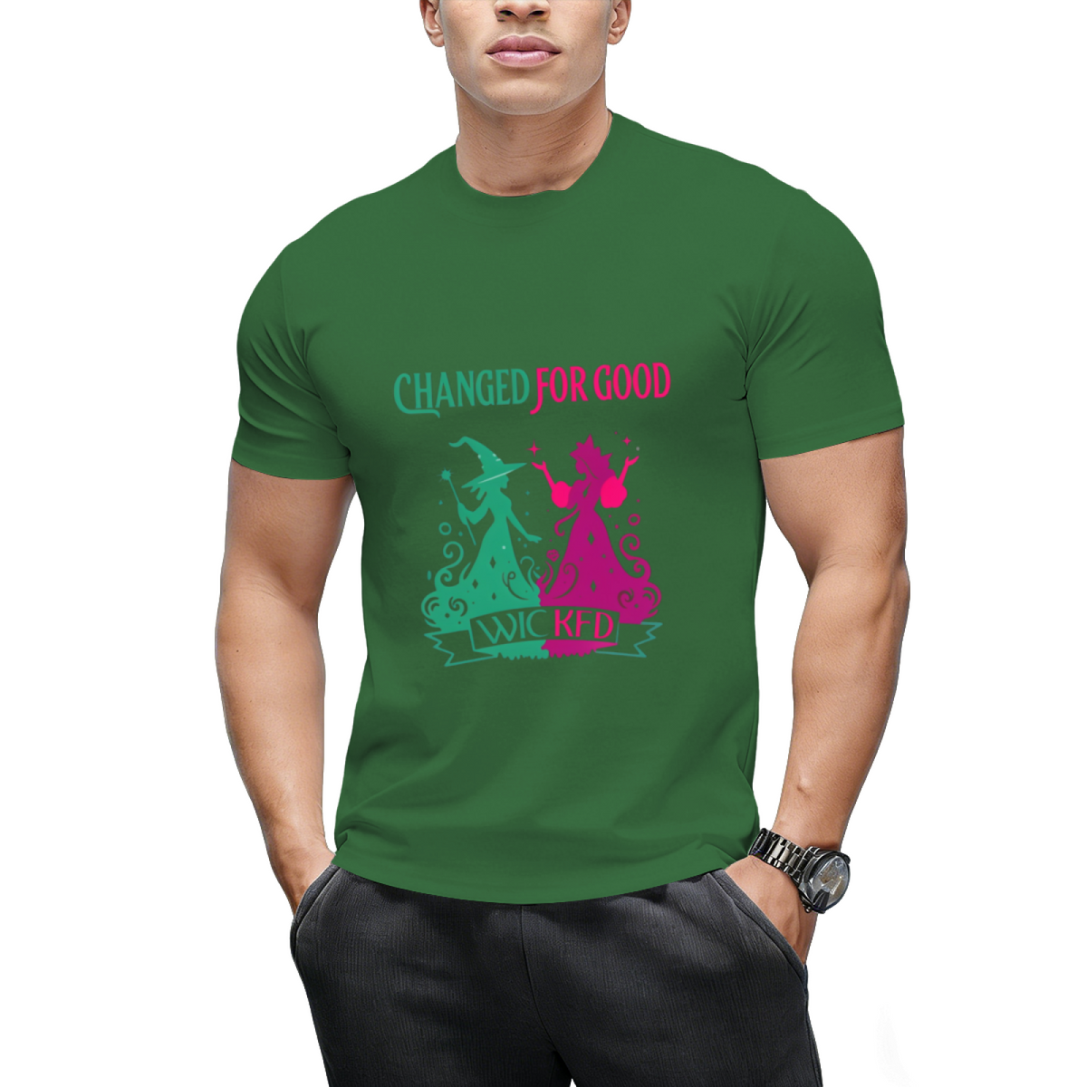 Changed For Good Wicked Funny Halloween Witch Women Girls T-Shirt