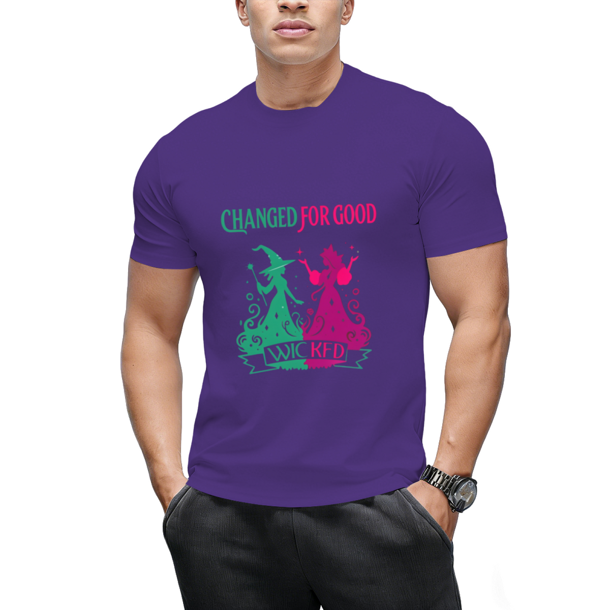 Changed For Good Wicked Funny Halloween Witch Women Girls T-Shirt