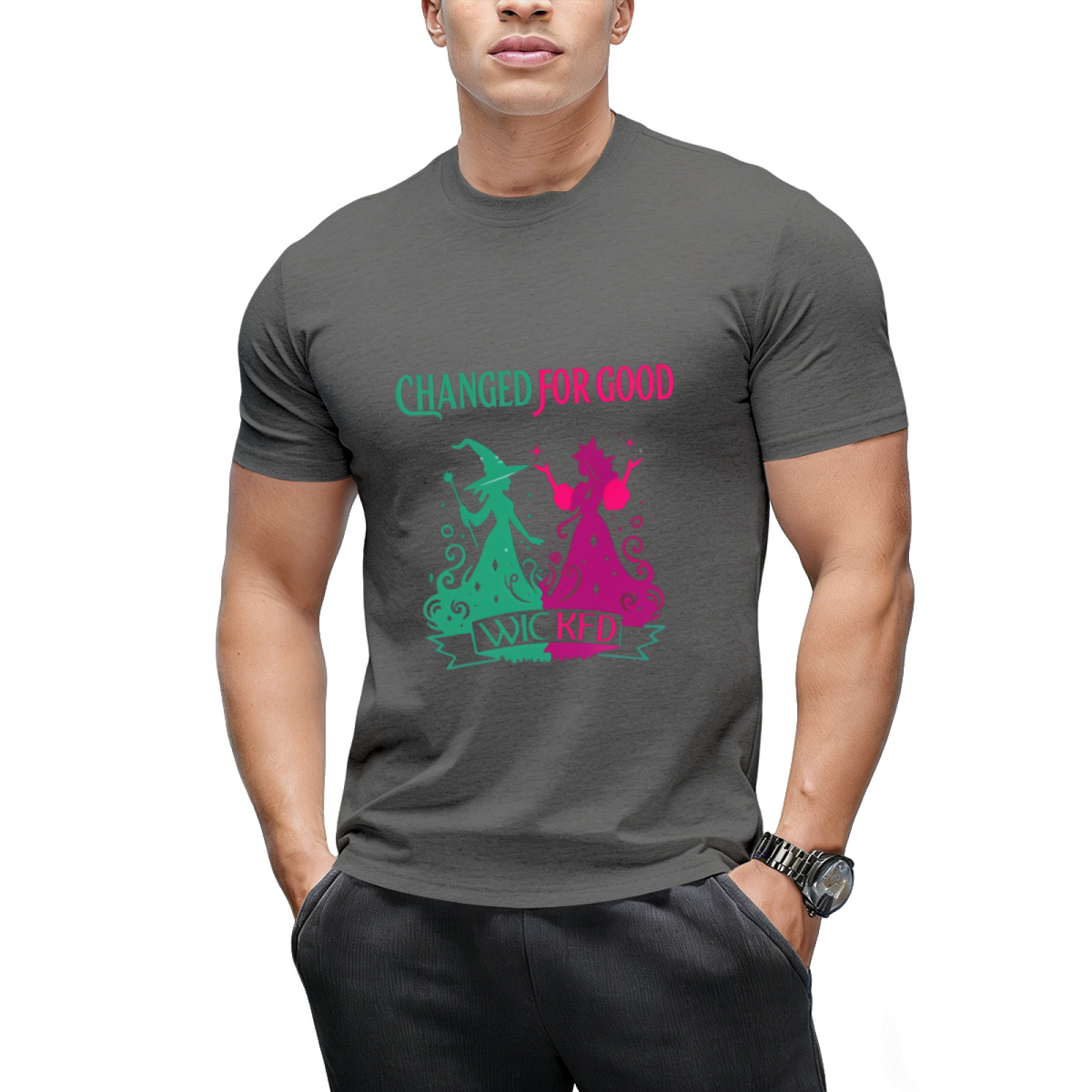 Changed For Good Wicked Funny Halloween Witch Women Girls T-Shirt