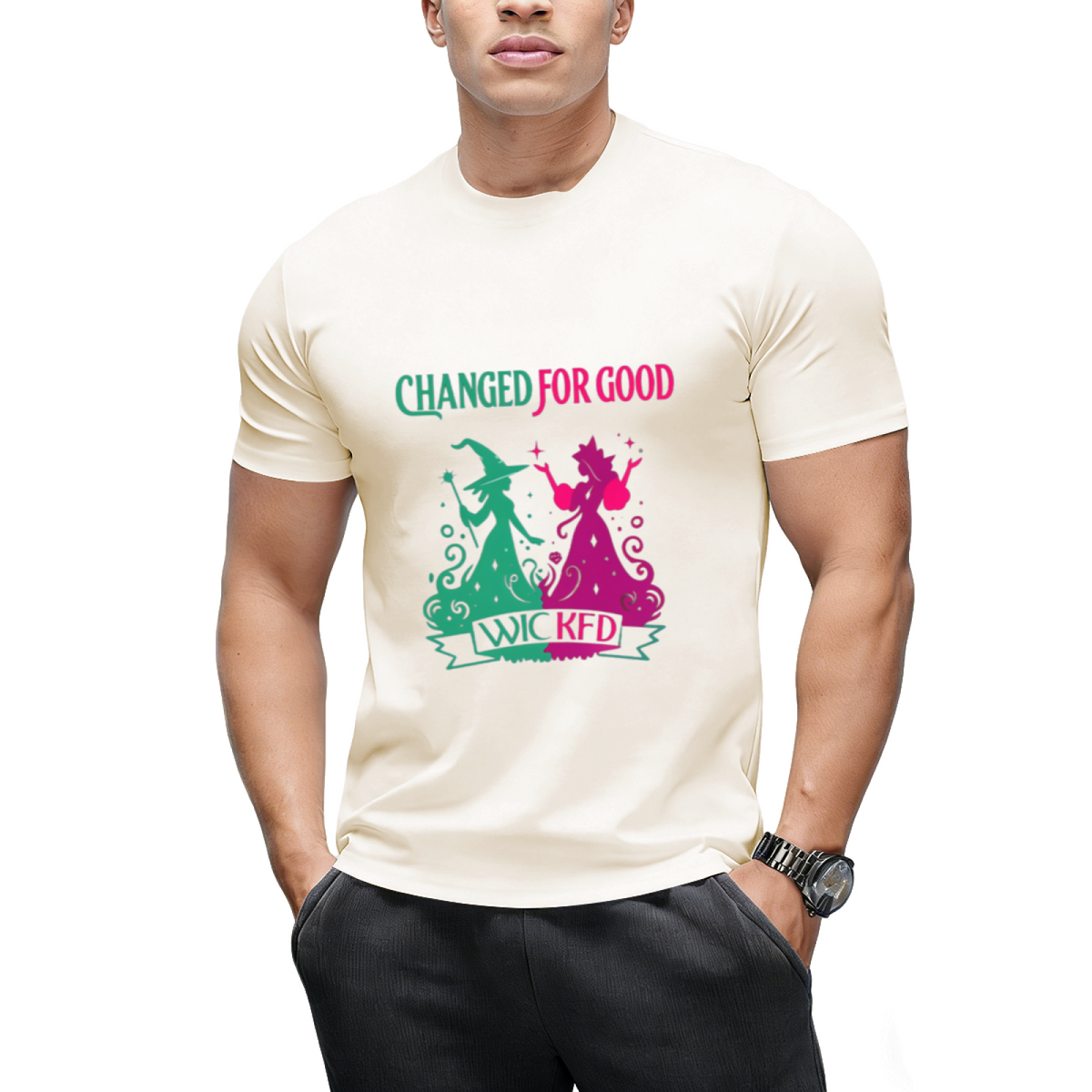 Changed For Good Wicked Funny Halloween Witch Women Girls T-Shirt