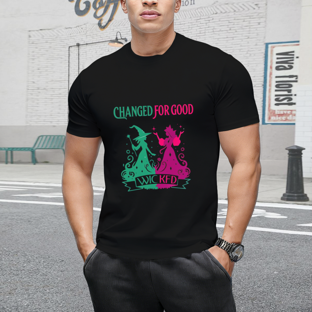 Changed For Good Wicked Funny Halloween Witch Women Girls T-Shirt