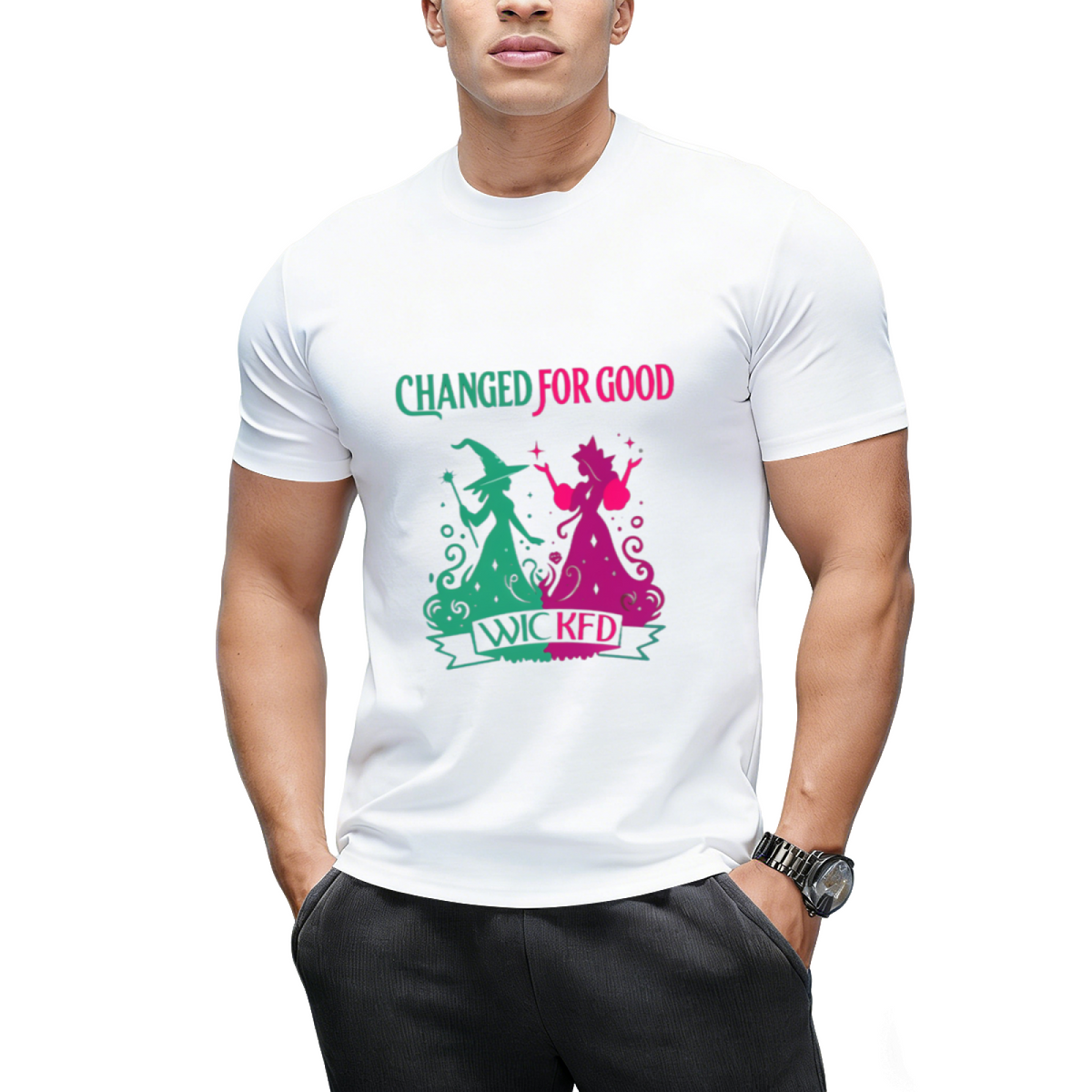 Changed For Good Wicked Funny Halloween Witch Women Girls T-Shirt