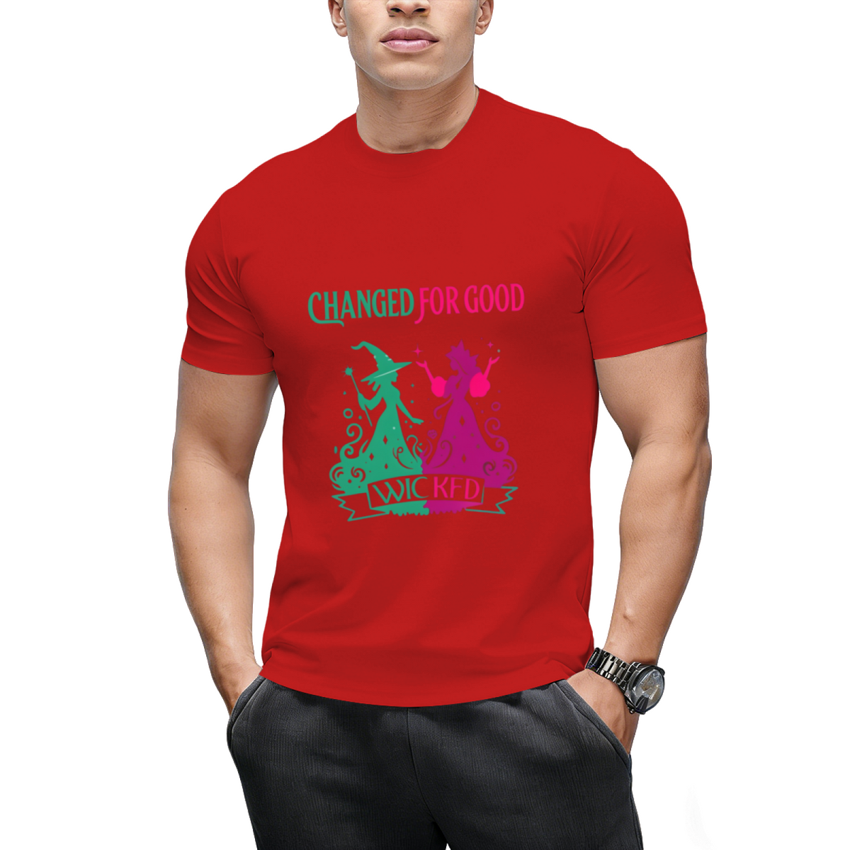 Changed For Good Wicked Funny Halloween Witch Women Girls T-Shirt