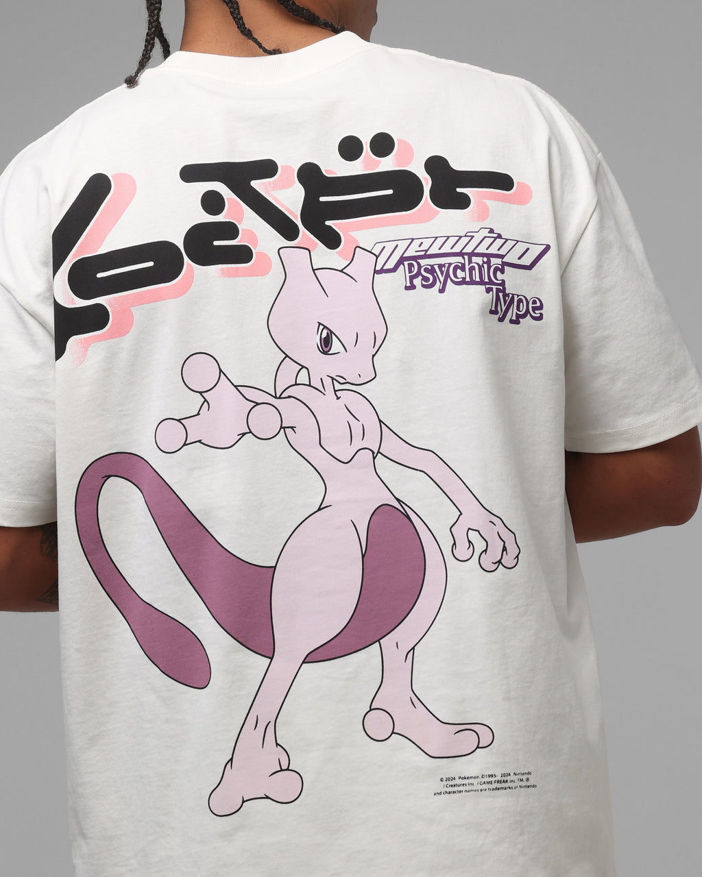 Pok茅mon By Loiter Mewtwo Heavyweight T-Shirt Off White