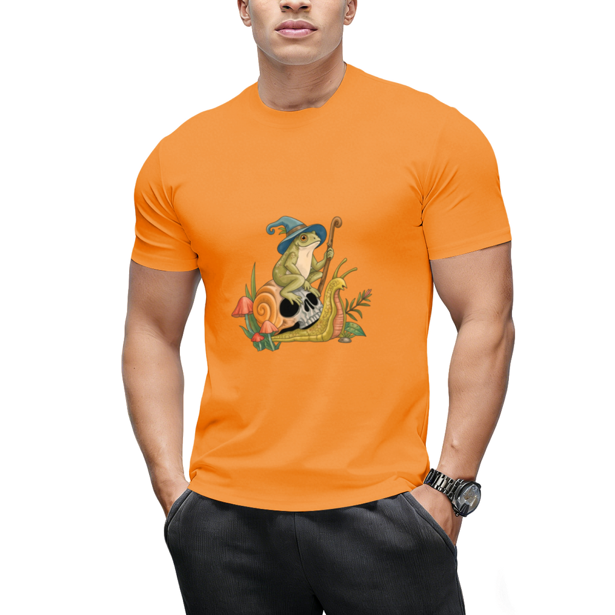 Cottagecore Aesthetic Witch Frog Snail Mushroom Goblincore T-Shirt