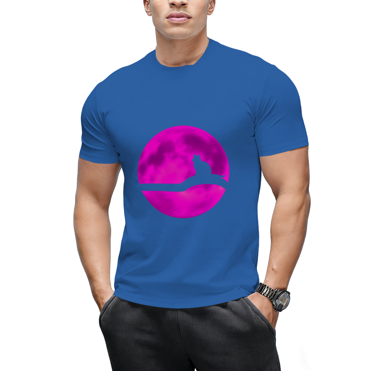 Cat and moon T-Shirt