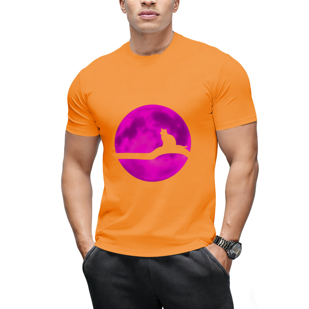 Cat and moon T-Shirt