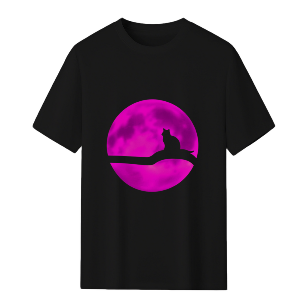 Cat and moon T-Shirt