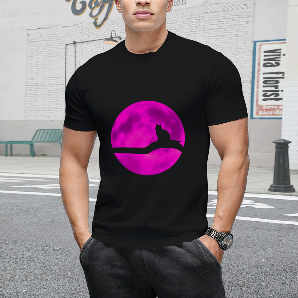 Cat and moon T-Shirt