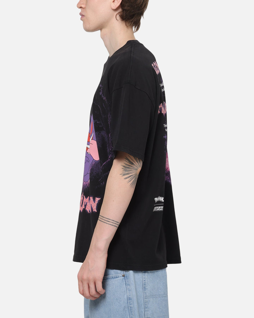 The Pok茅mon Collection By 73Studio Gengar Mimikyu T-Shirt Black
