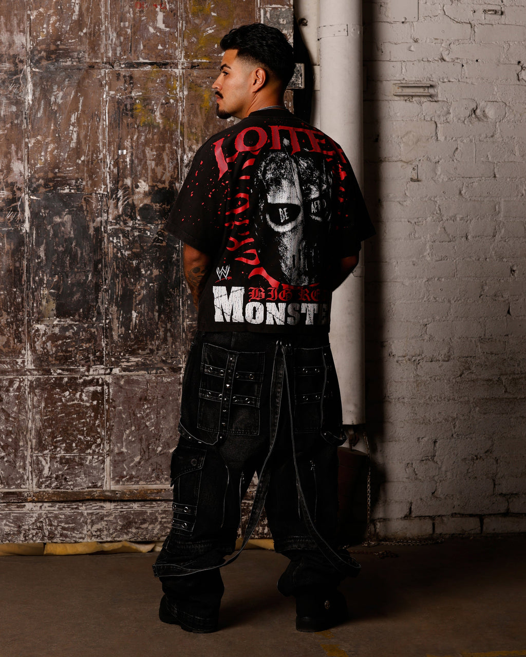 Loiter X WWE Kane Vintage T-Shirt Vintage Black