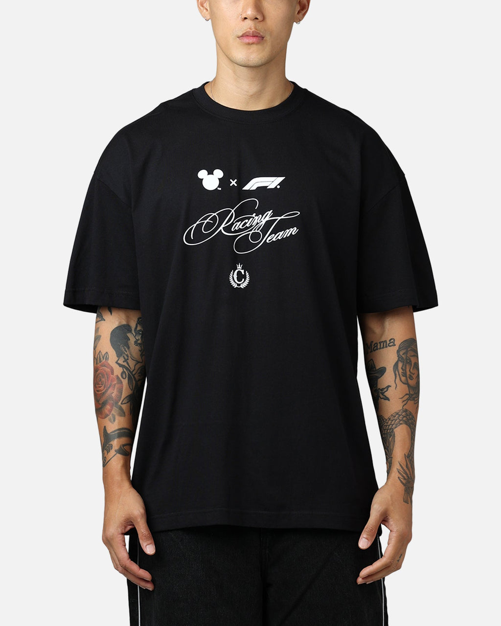 Culture Kings Disney x Formula 1庐 Mickey Helmet Vintage T-Shirt Black