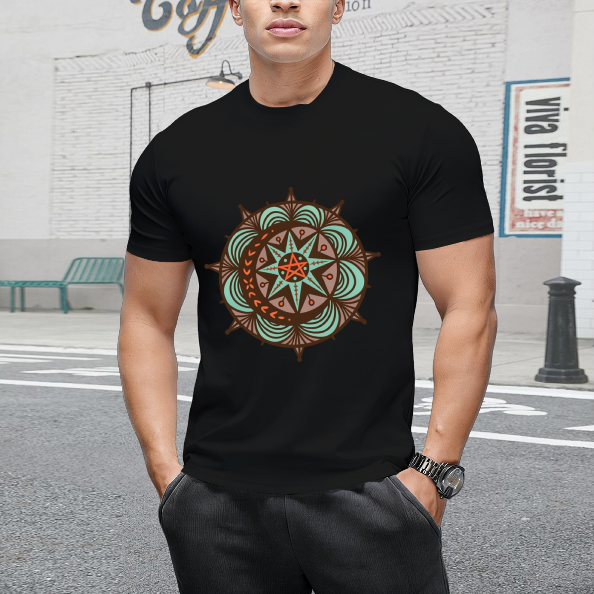 Art Nouveau Pentacle T-Shirt