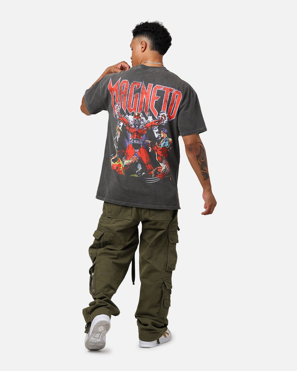 Marvel X-Men Magneto Heavyweight T-Shirt Black Wash