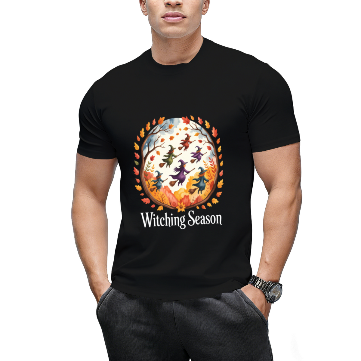 Autumn Whirls Witching Season T-Shirt