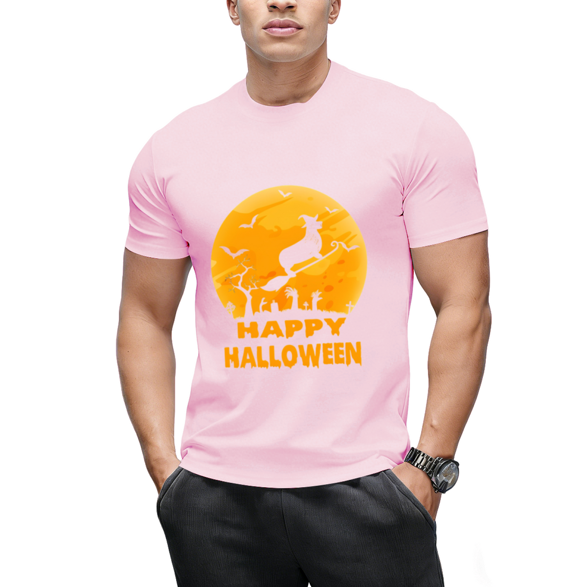 Corgi dog witch halloween T-Shirt