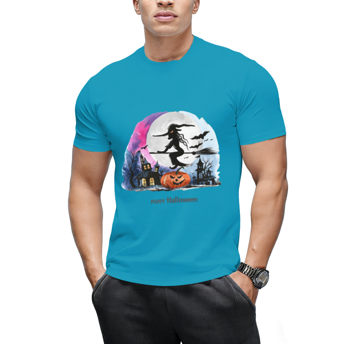 Happy Halloween Flying Witch T-Shirt