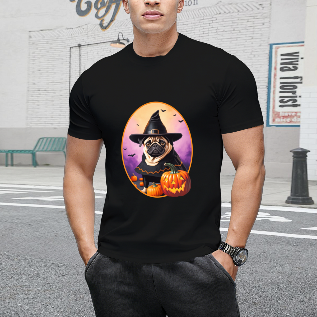 Halloween Pug T-Shirt