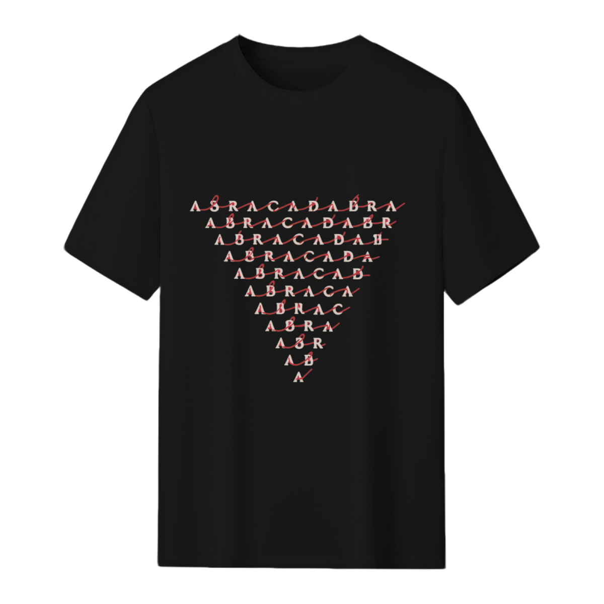 Abracadabra diminishing downwards triangle T-Shirt