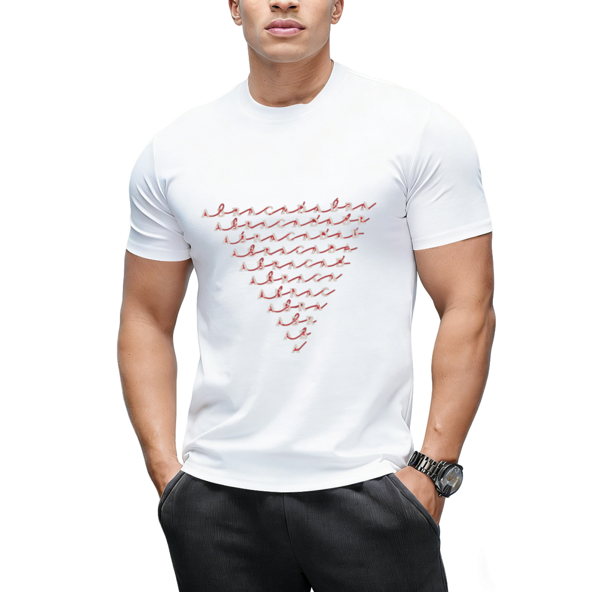 Abracadabra diminishing downwards triangle T-Shirt