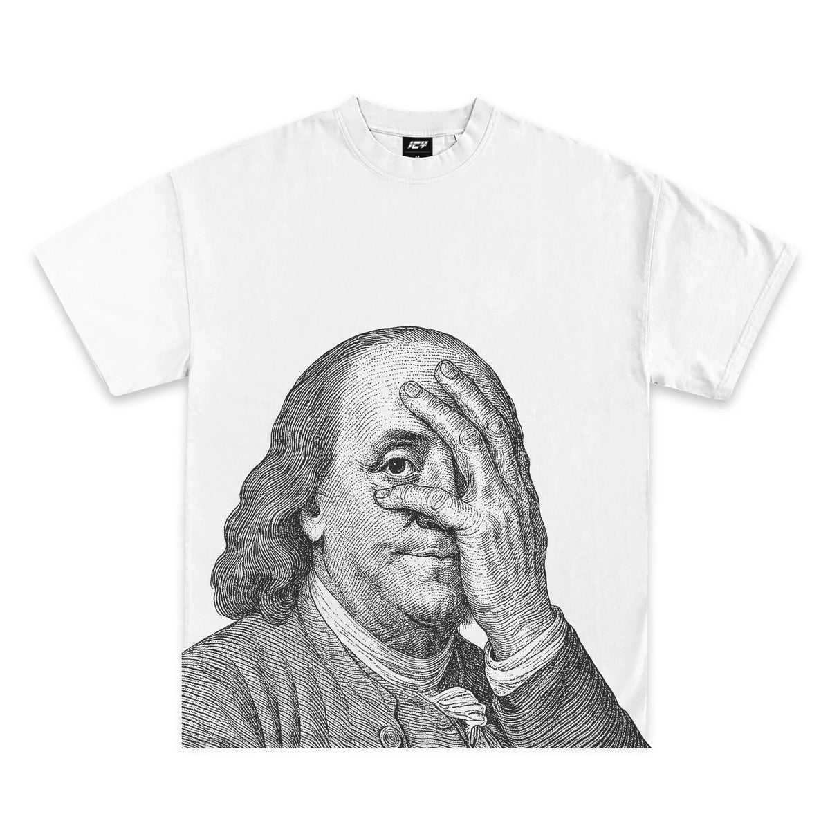 Benjamin Franklin Face Palm Graphic T-Shirt