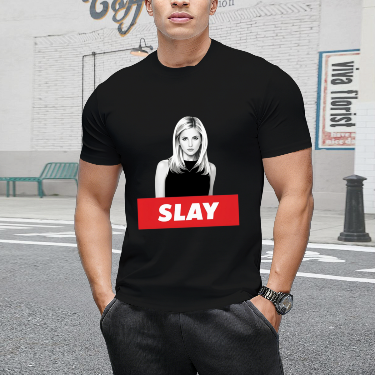 Buffy the Vampire Slayer_ SLAY T-Shirt