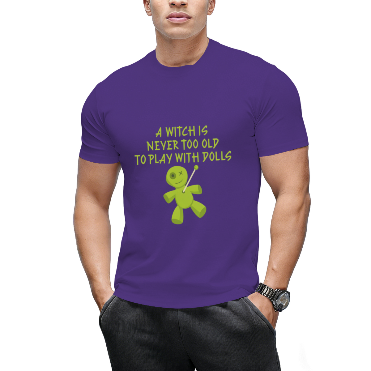 A Witch is Never Too Old To Play With Dolls Cheeky Witch T-Shirt