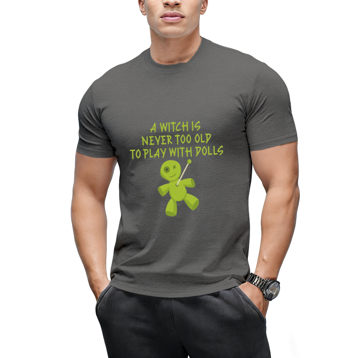 A Witch is Never Too Old To Play With Dolls Cheeky Witch T-Shirt