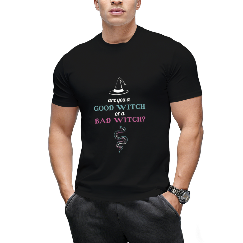 Are You A Good Witch Or A Bad Witch Halloween Cute Graphic Design T-Shirt