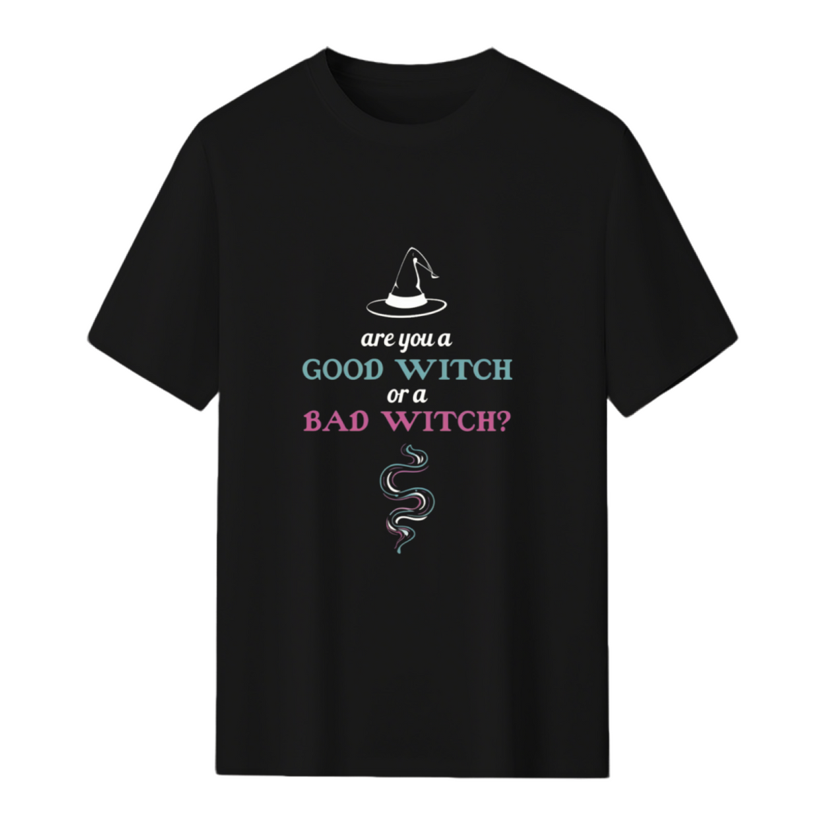 Are You A Good Witch Or A Bad Witch Halloween Cute Graphic Design T-Shirt