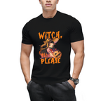 Funny Halloween Puns Anime Witch Please T-Shirt