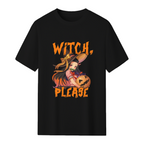 Funny Halloween Puns Anime Witch Please T-Shirt