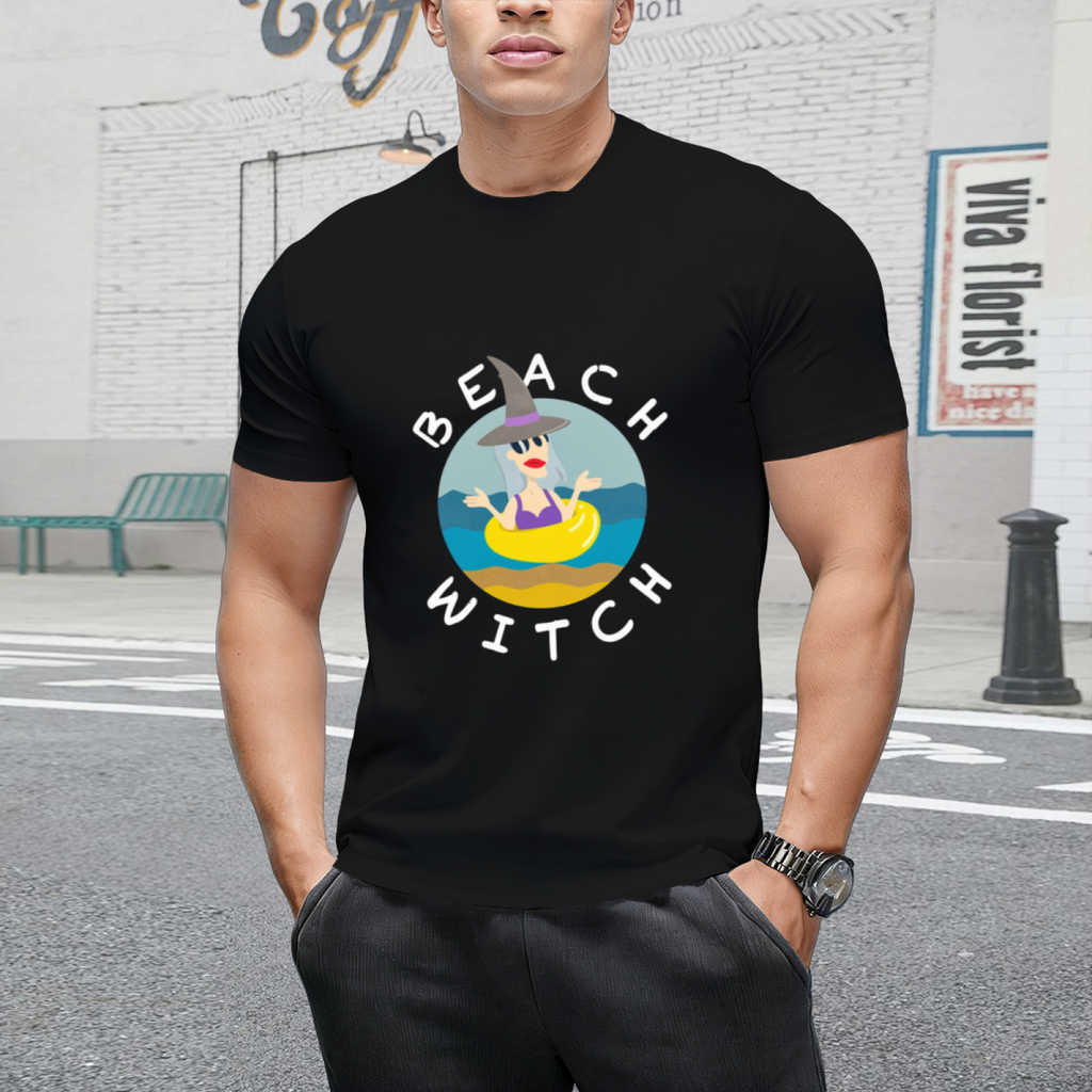 Beach Witch Swimming Circle  Vacation time  T-Shirt