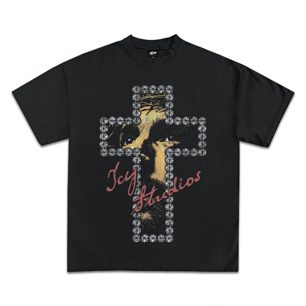 Diamond Cross Graphic T-Shirt