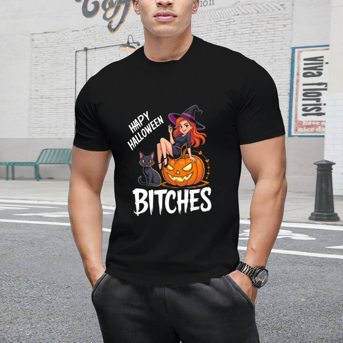 Happy Halloween Funny Witch T-Shirt