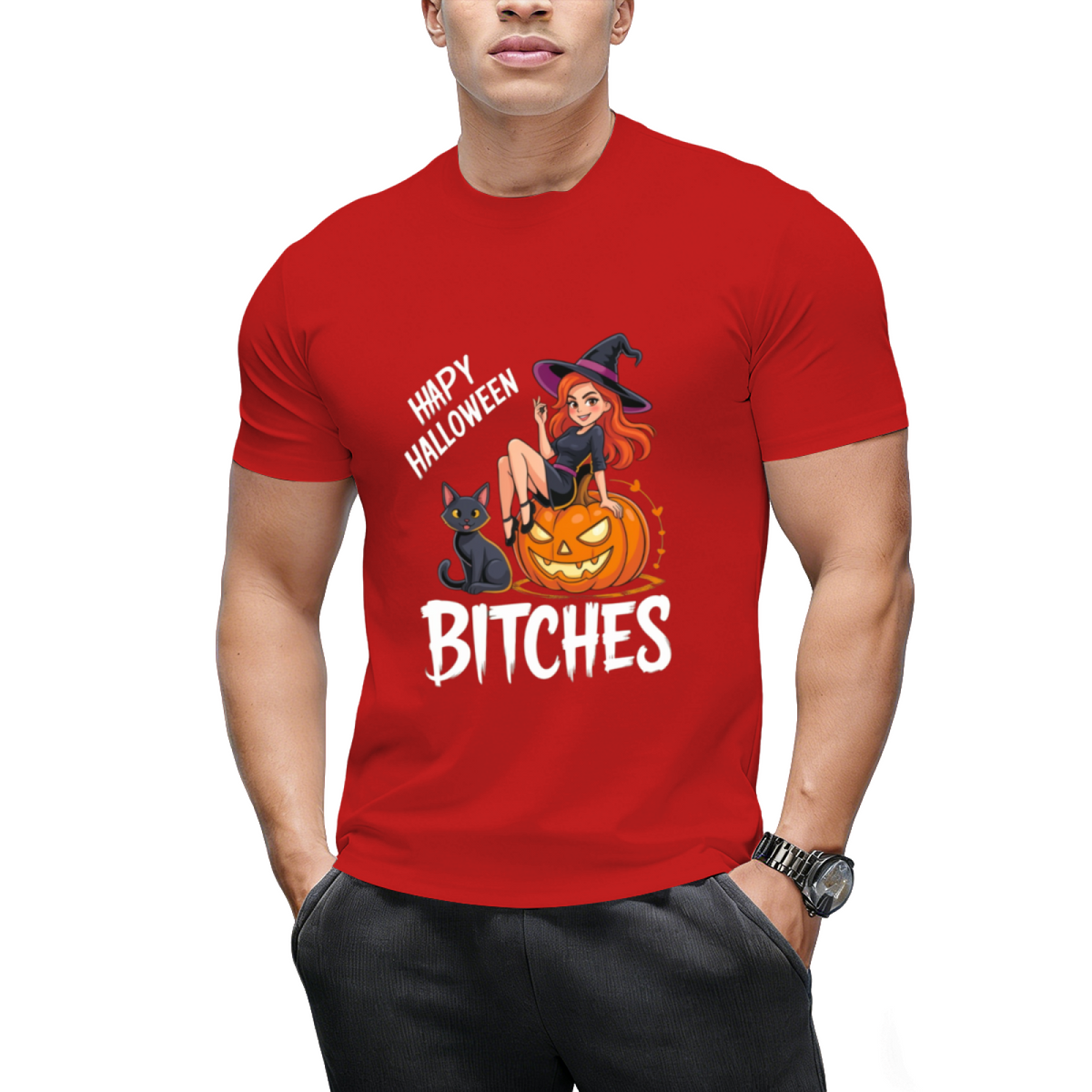 Happy Halloween Funny Witch T-Shirt