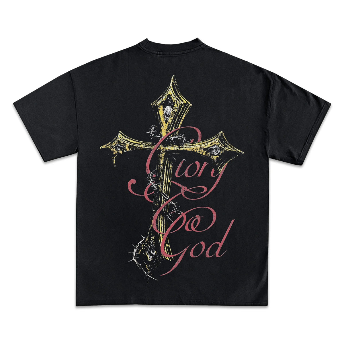 Glory To God Cross Graphic T-Shirt